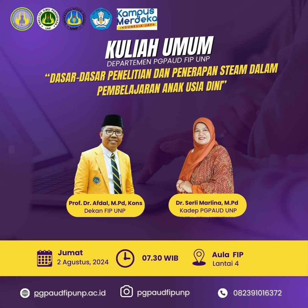 KULIAH UMUM DEPARTEMEN PGPAUD FIP UNP